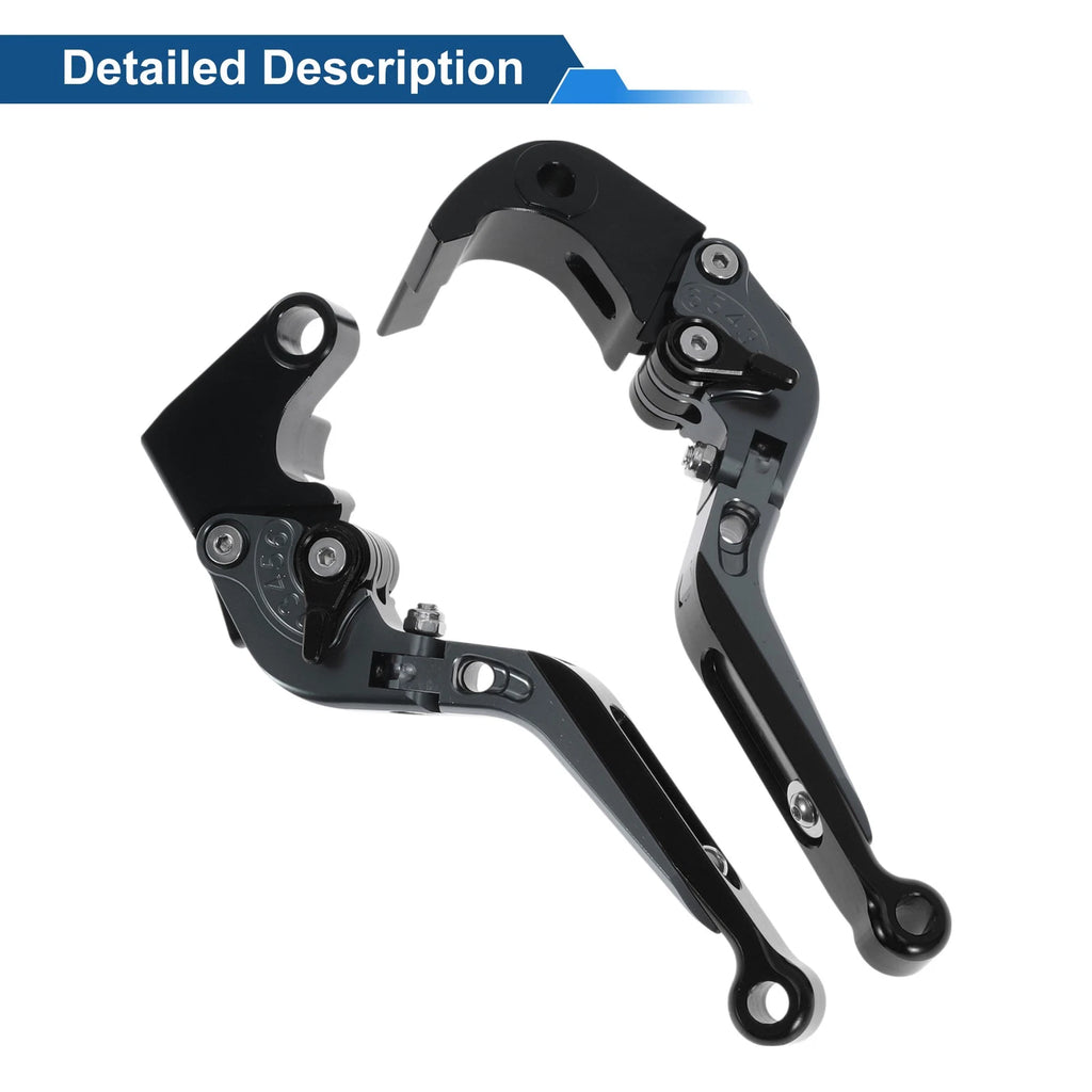 Adjustable Brake Clutch Lever for Honda CBR600RR (2003–2016) - Titanium Black