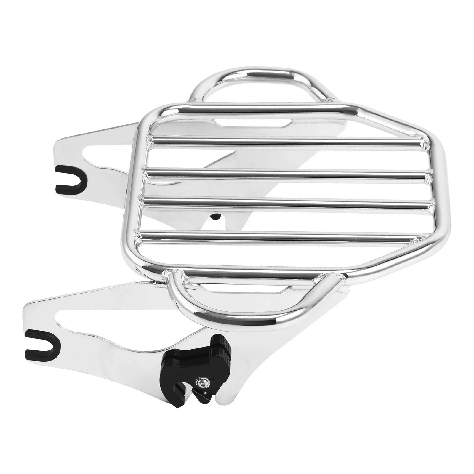 Chrome Detachable 2-Up Mount Luggage Rack for Harley Touring (2009-2024)