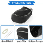 Set of 1 Gear Shift Knob Cover for Volkswagen Golf (2015–2019) Black Beige