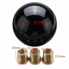 Sleek Round Ball Gear Shifter Lever with Adapters for Manual Transmissions