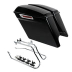 5" Stretched Saddle Bags & Conversion Bracket for Harley Heritage Softail (1984–2017)