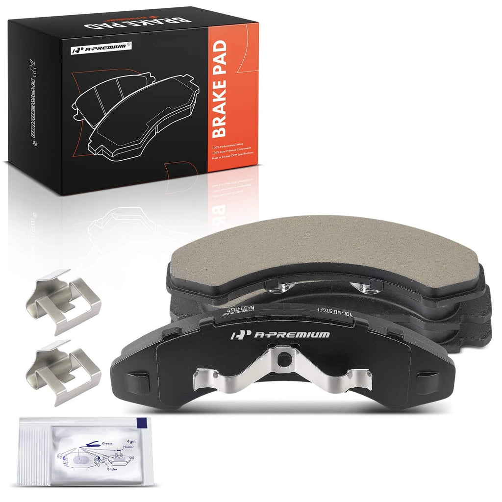 Set of 4 Front Ceramic Brake Pads with Hardware for Ford Explorer (1991–1994)