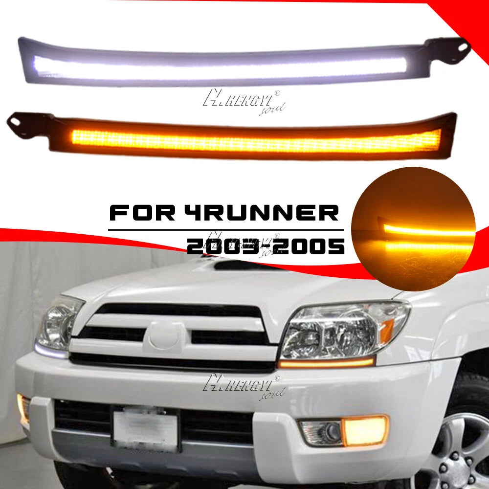 LED Dynamic Daytime Running Lights with Turn Signal for Toyota 4Runner (2003–2005)
