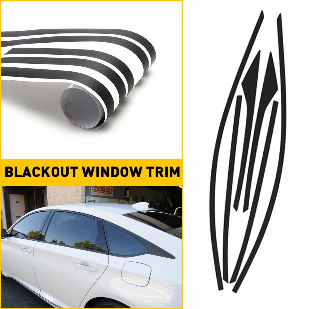 Window Trim Blackout for Honda Accord (2018–2022) - Gloss Black
