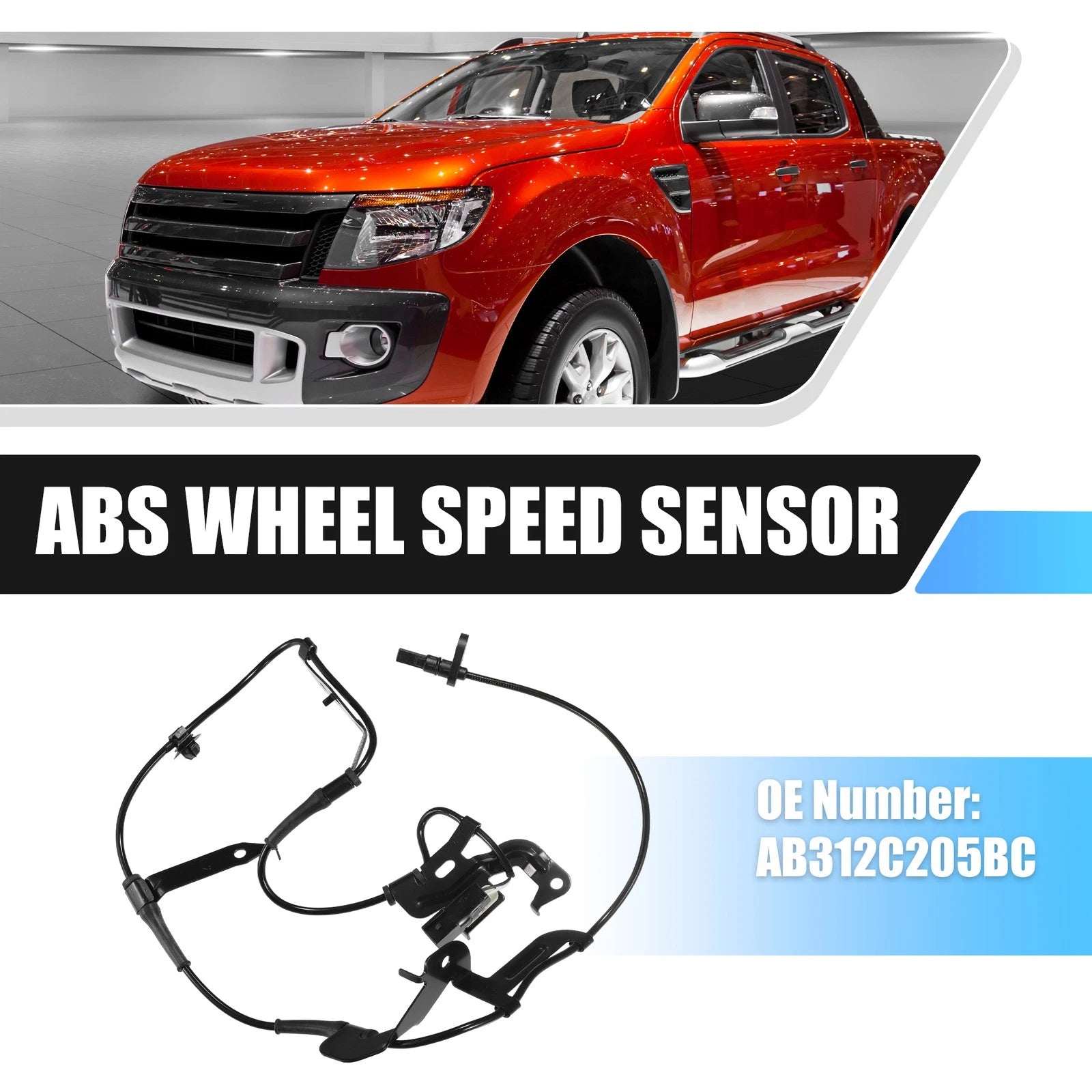 Front Left ABS Wheel Speed Sensor for Ford Ranger (2011–2013) No.AB312C205BC