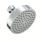 Adjustable 4 Inch Shower Head with Removable Water Restrictor for All Models