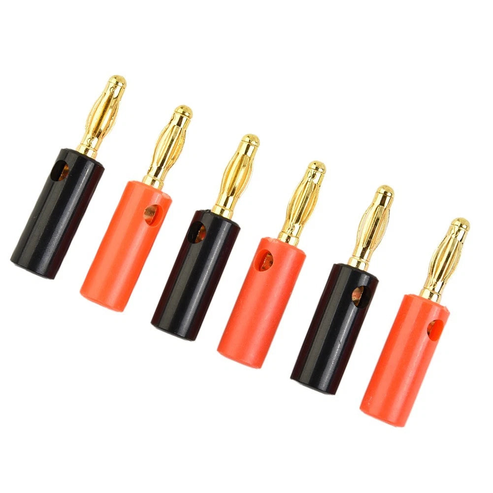 #4mm Banana Plug Male Connector for Audio Speaker Wire Cables