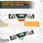 0° Horizontal CNC Enlarged Wide Foot Pegs for KTM 390 Adventure (2020–2024)