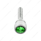 Dash Panel Screws Green Jewel Chrome Set for Kenworth (2000–2022)