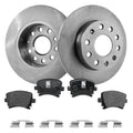 Brake Disc Rotors and Pads Kit for VW Golf Jetta Rabbit A3