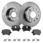 Brake Disc Rotors and Pads Kit for VW Golf Jetta Rabbit A3