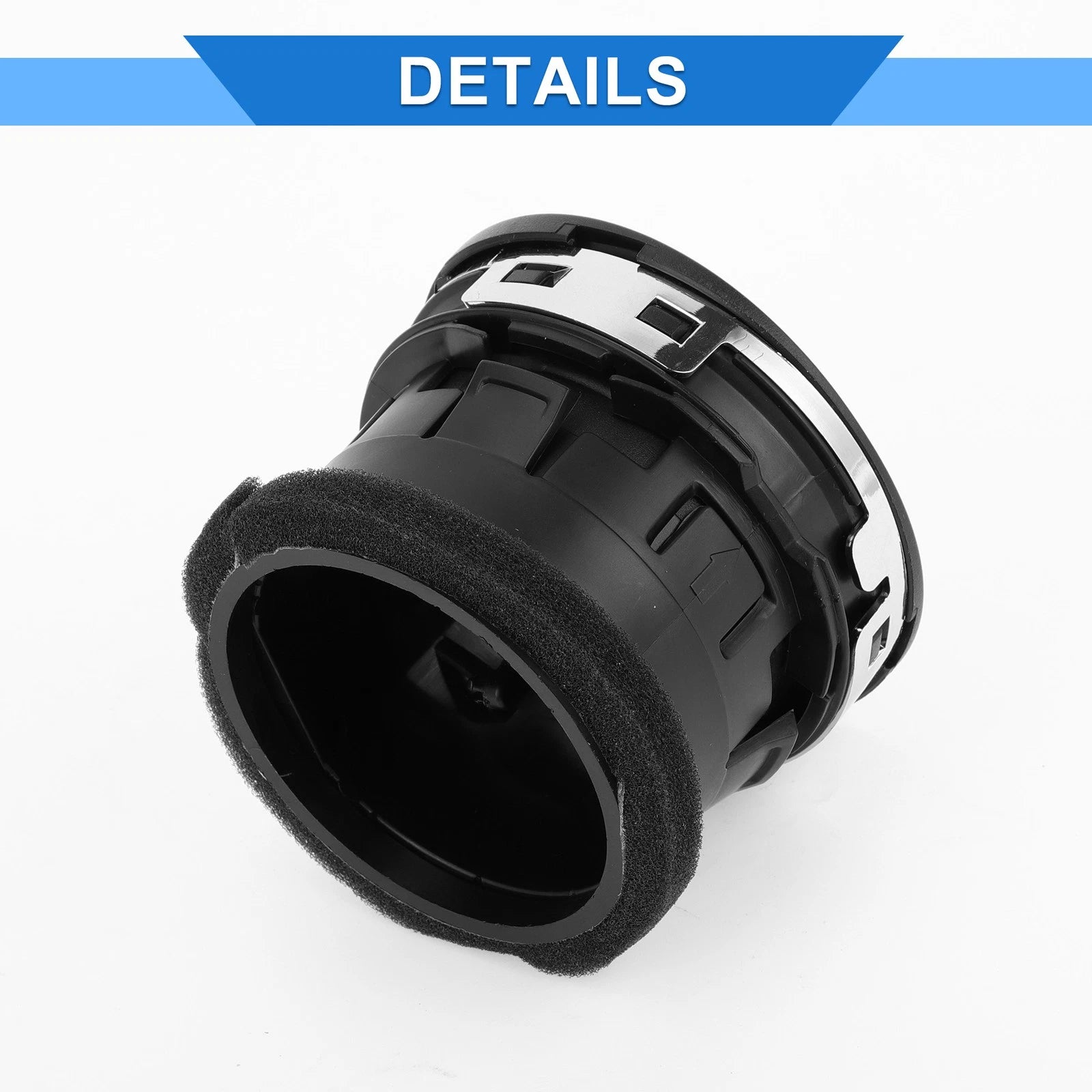 Center Dash A/C Outlet for Ford Mondeo (2007–2014) Black Silver Tone