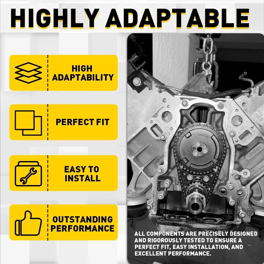Timing Chain Kit for GM 4.8L 5.3L 6.0L LS2 LS3 L99 LS4 LS9 LSA (2007–2013)