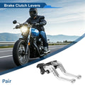 Set of 2 Long Brake Clutch Levers for Honda CBF1000 (2006–2010) Silver Tone