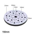 3PCS 150mm Polishing Backing Pads with 70 Holes for Enhanced Cutting