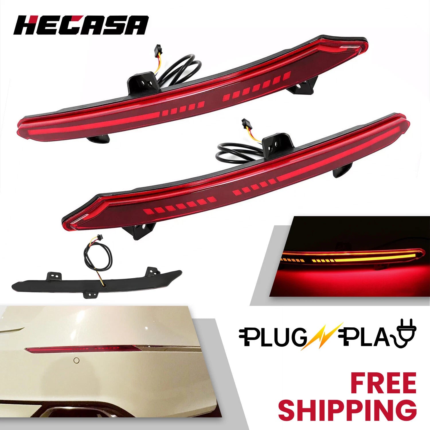 LED Reflector Tail Light for Honda Accord (2018–2022)