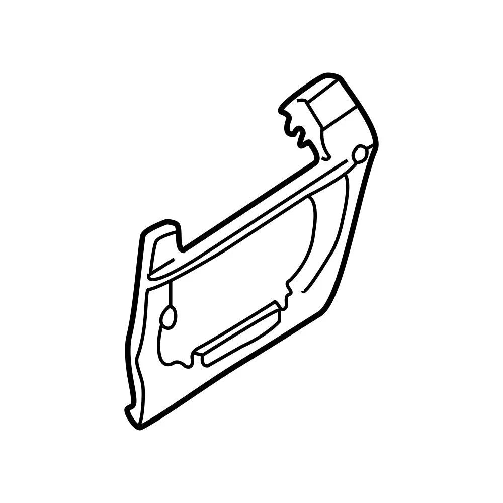 Rear Passenger Right Exterior Door Handle Reinforcement for BMW 525i (2001–2007)