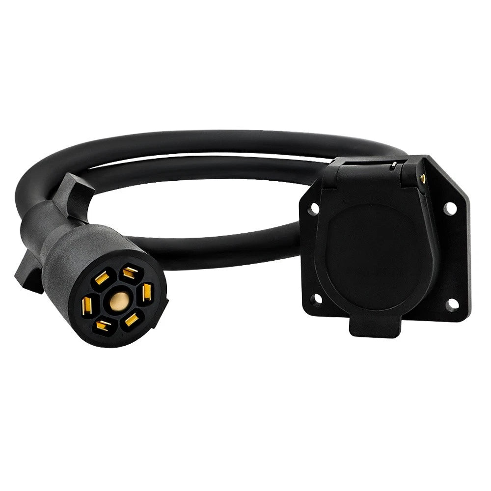 Set of 4 7-Pin Tow Wiring Connector Cords for Trailer (4-12FT)