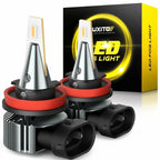 AUXITO H8 H11 H16 Fog Light Bulbs Set of 2 100W LED Yellow 3000K 4000LM