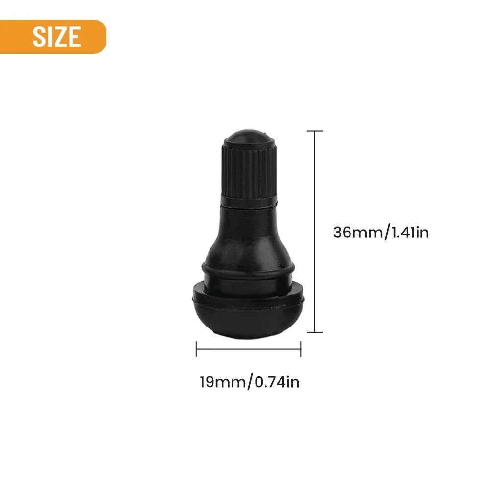 Set of 4 TR412 Tire Valve Nozzle with PTFE Seal Valve Core
