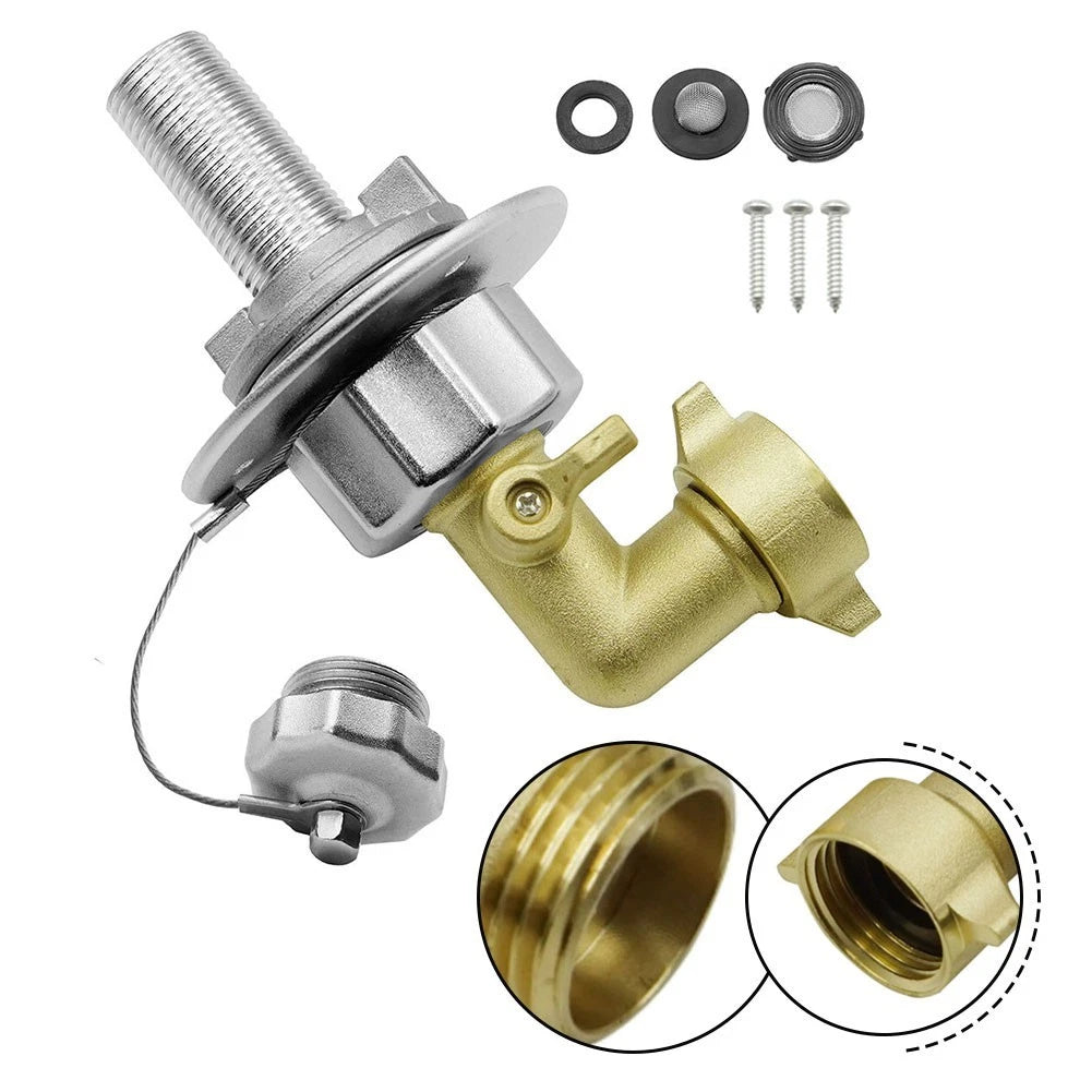 RV Water Tank Inlet with Installation Components for RV