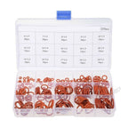 225pcs Red Silicone O Ring Assortment Kit for Various Flanges