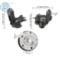Steering Knuckle Assembly for Ram 1500 2500 3500 (2014–2020) Front RH w/ Dust Shield