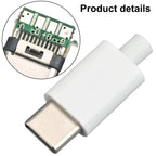 10X USB3 Type C Male Connector with Shell Options for Universal Use