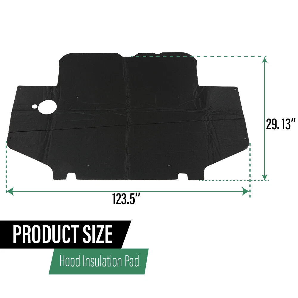 Hood Insulation Pad & Clips for Toyota Tacoma (1995–2001)