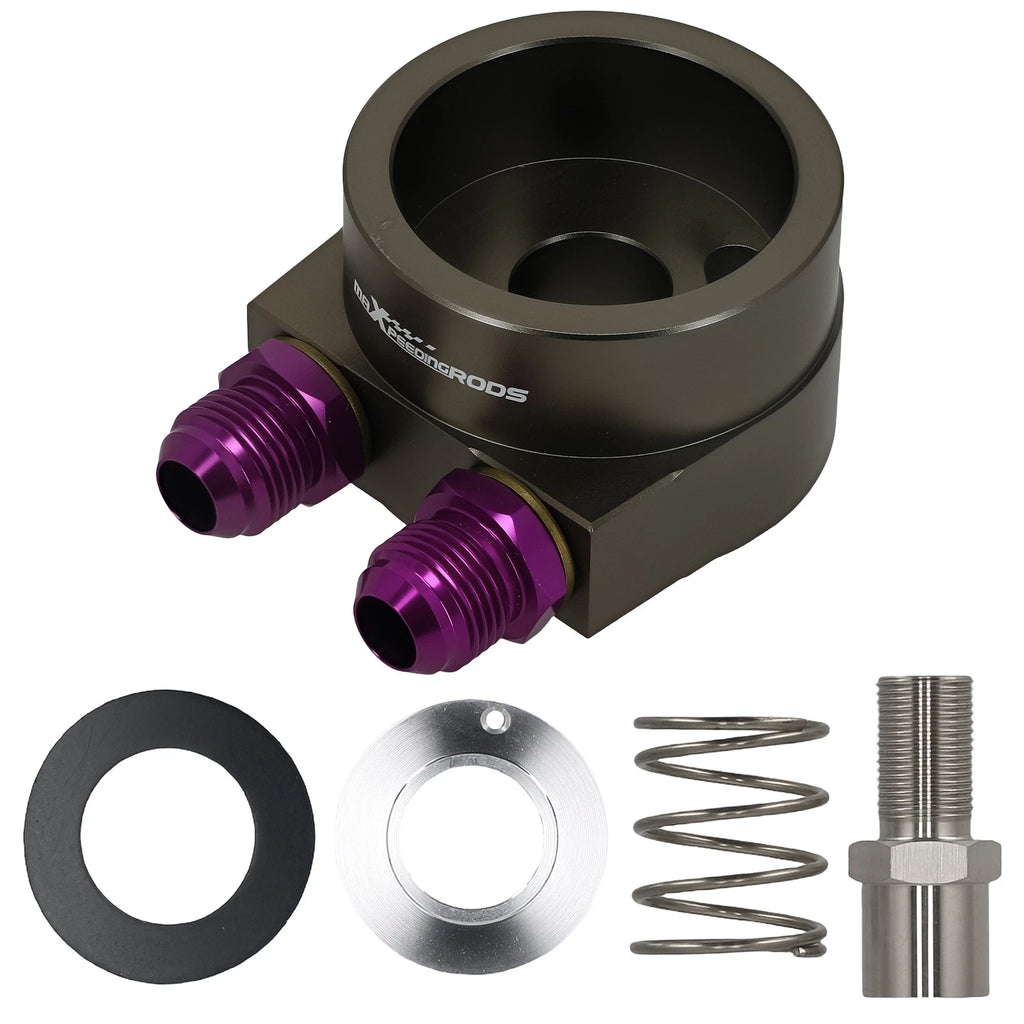 AN10 oil cooler adapter for VW Audi Skoda MK5 MK6 1.4T 1.6L EA111