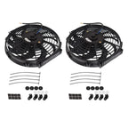 2X 12" Electric Radiator Cooling Fans Universal Mount Kit