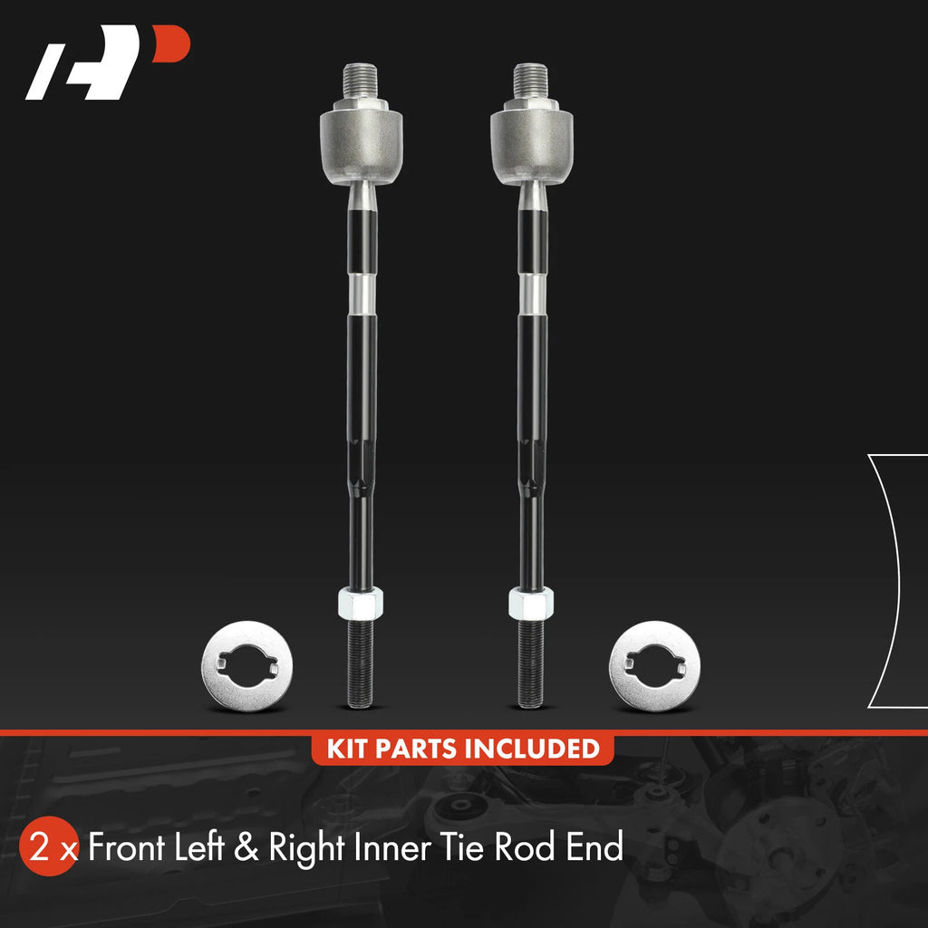 2X Front Inner Tie Rod Ends for Kia Rio (2001-2005)