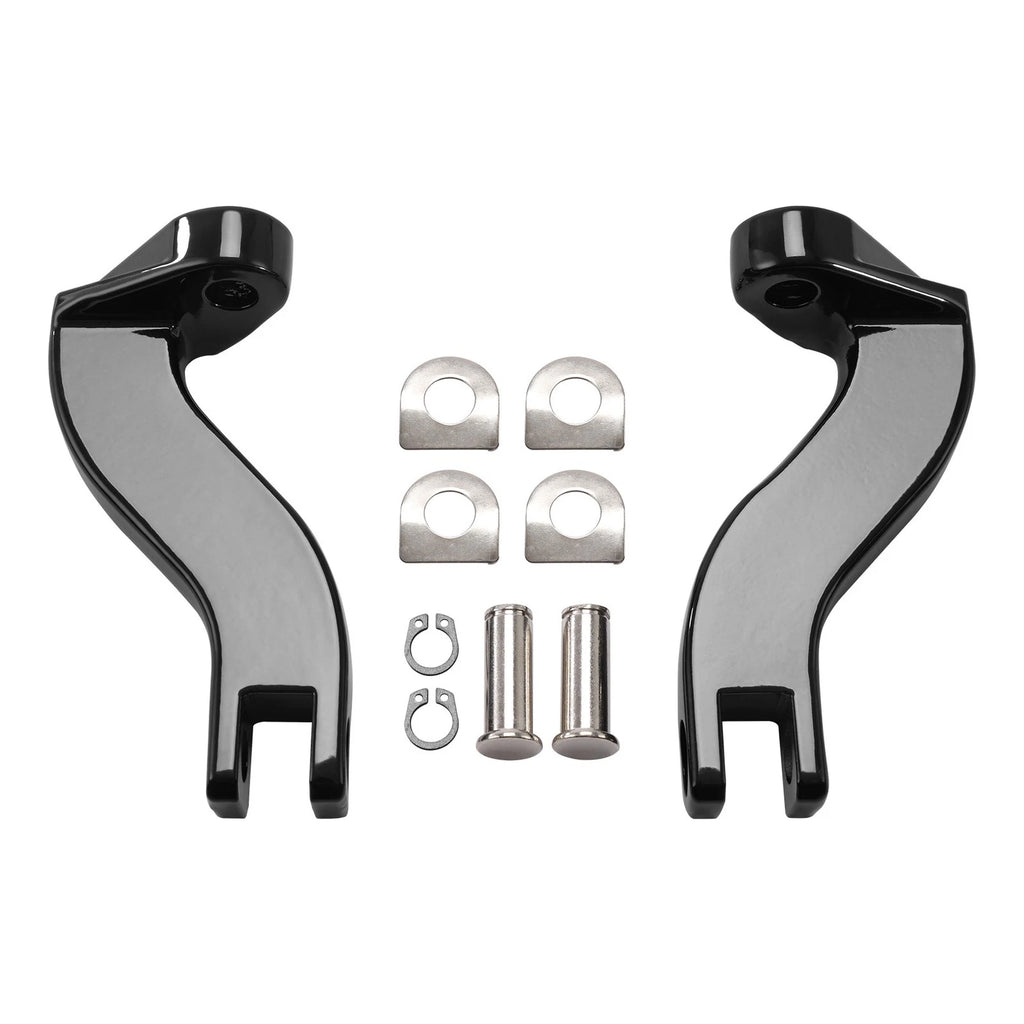 Rear Passenger Foot Peg Mounting for Harley Touring (1993–2025) Black/Chrome
