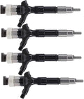 4X Fuel Injector 295050-0530 23670-09340 for Toyota Hiace