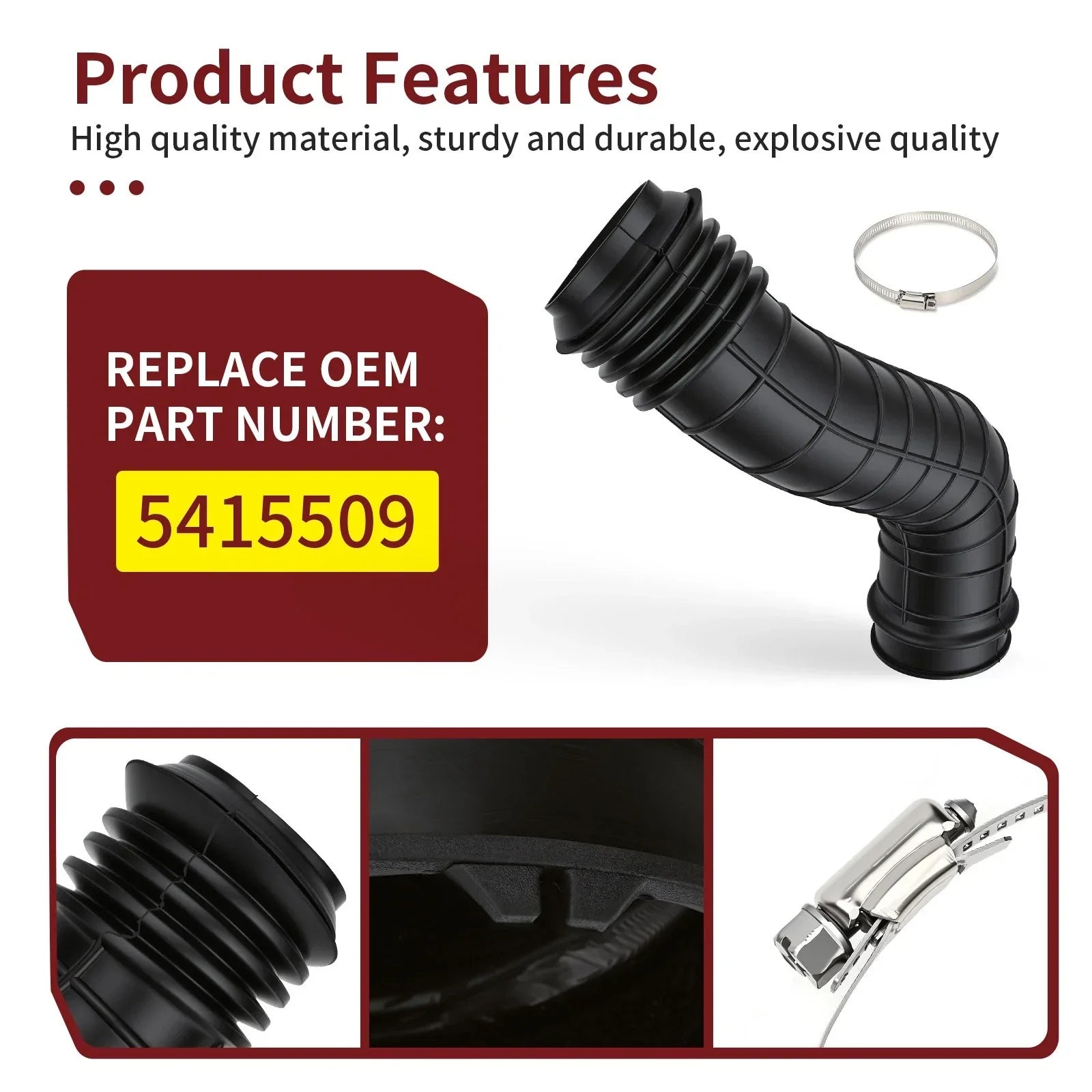 Inlet Clutch Duct for Polaris RZR XP / XP 4 Turbo EPS Fox Edition (2018–2018)