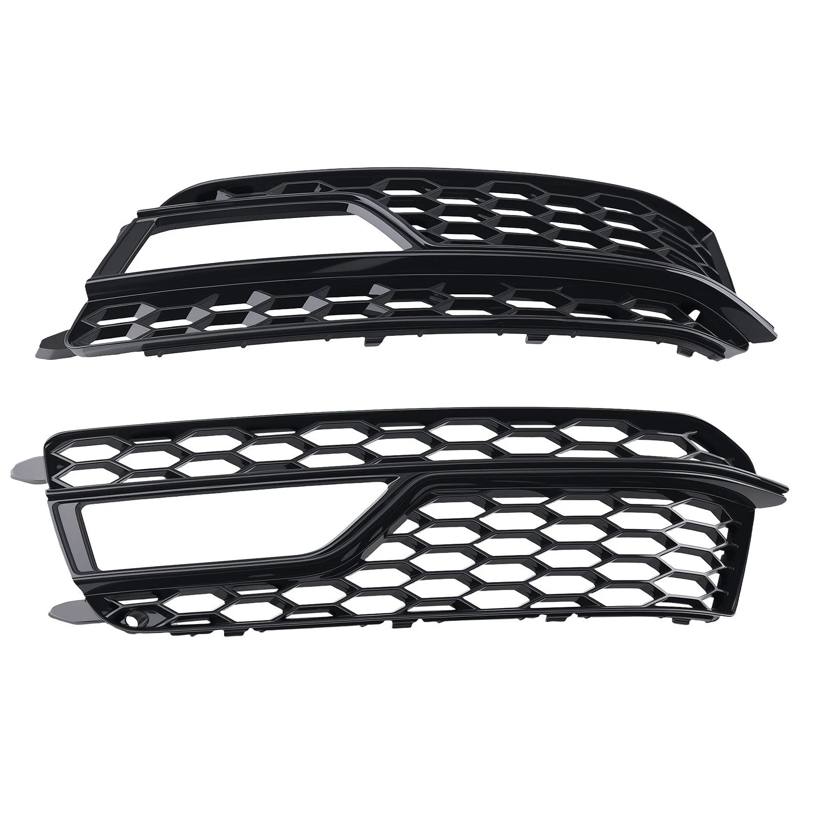 Set of 2 Front Bumper Fog Lamp Grille Covers for Audi A5 S-line S5 (2013–2017)