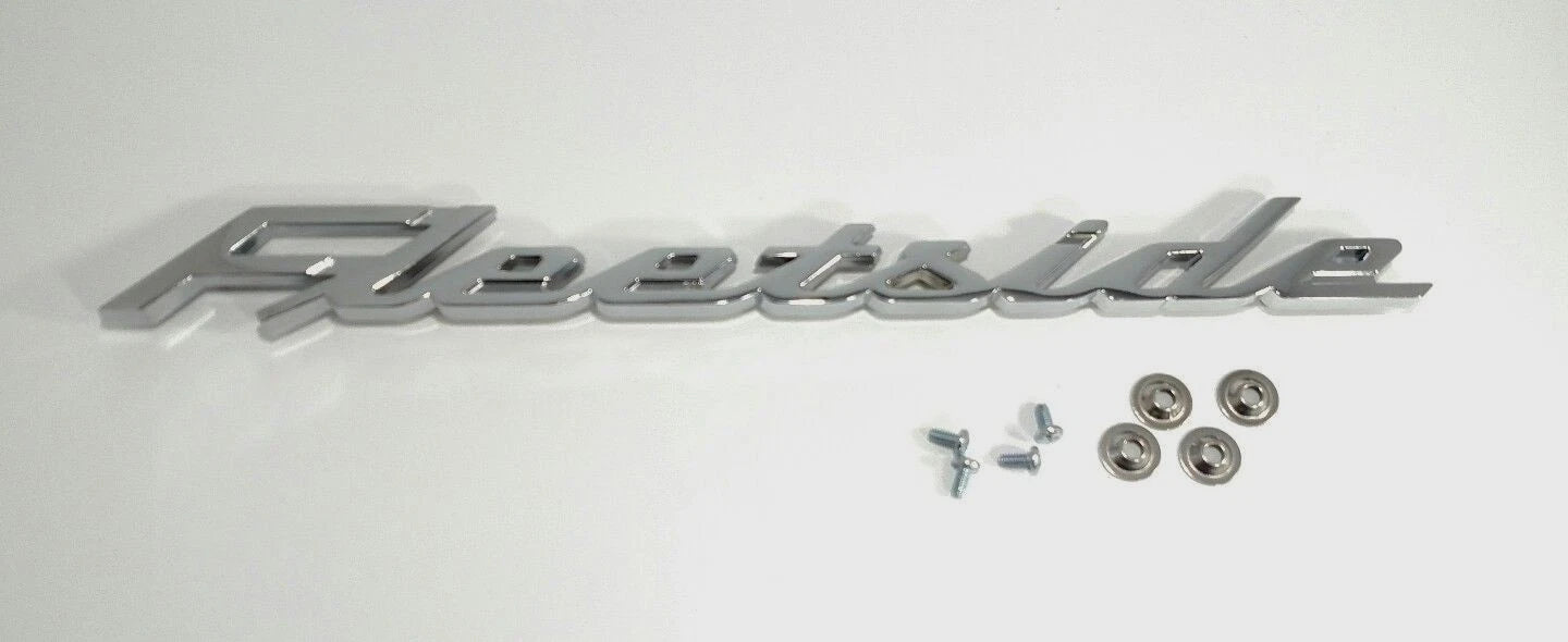 Chrome Fleetside Emblems and Hardware for 1958–1959 Chevy Truck Bed Script
