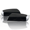 Set of 2 Top Half Mirror Covers for 2014-2018 GMC Sierra 1500 - Gloss Black