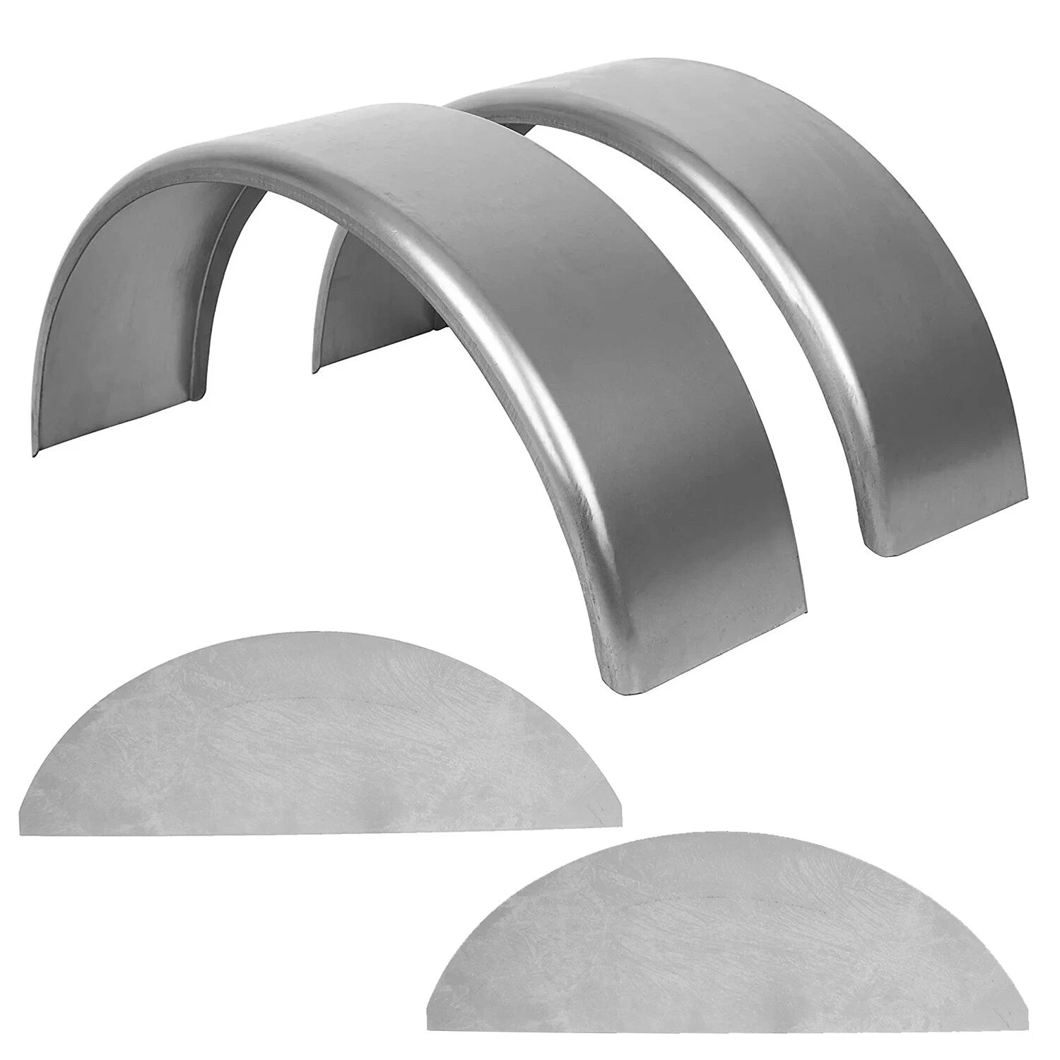 1 Pair Round Trailer Fenders for 14"-16" Wheels (Fits )