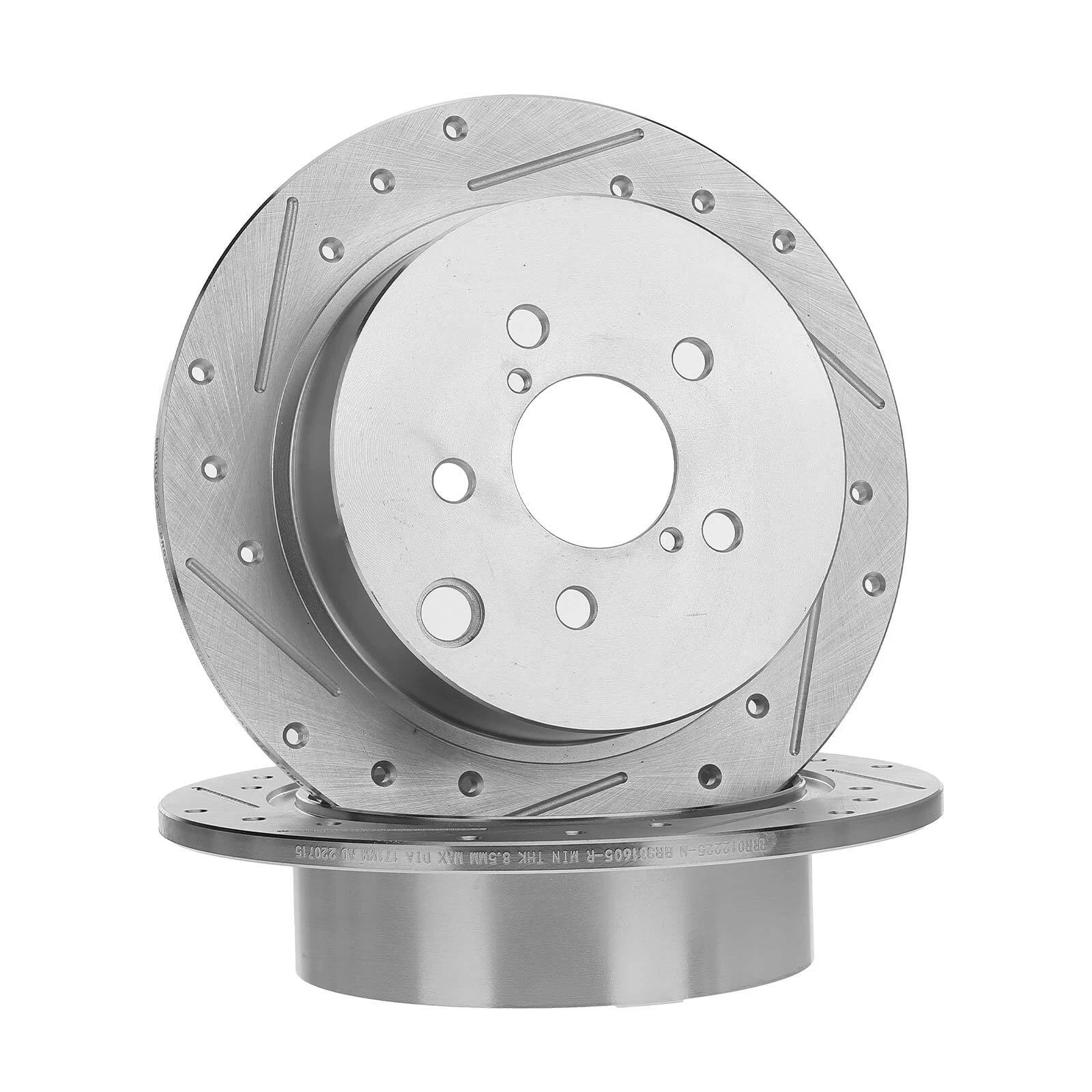 Rear Drilled Brake Rotors & Ceramic Pads for Subaru Forester Impreza