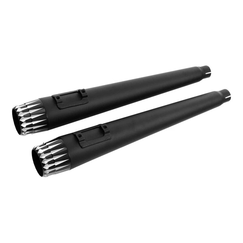 4" Slip On Megaphone Mufflers Exhaust Pipes for Harley Road Glide (1995–2016)