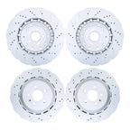 Set of 4 Vented Drilled Dimpled Disc Brake Rotors for RS7 (2014–2016)