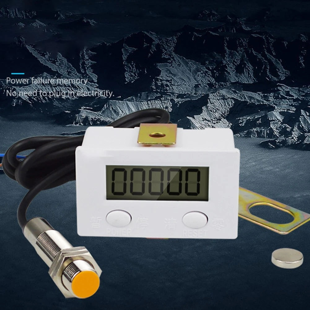 Digital Display Counter Proximity Punch Switch System for