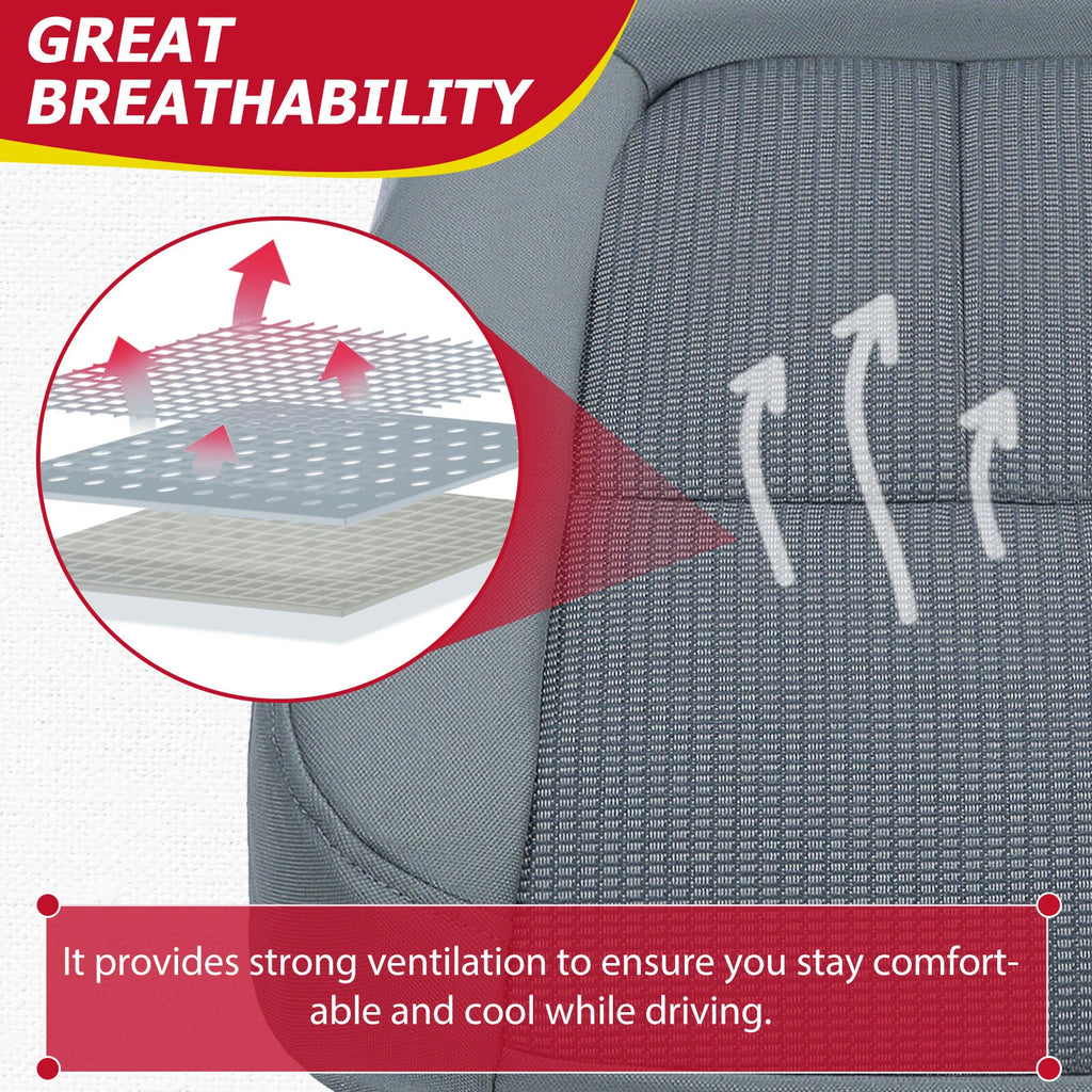 Seat Cover for Ford F150 XLT (2011–2014) Gray Fabric Cloth
