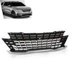 Front Bumper Upper Grille with Camera Hole Chrome for Kia Carnival (2022–2024)