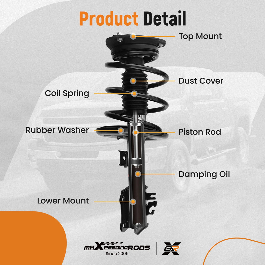 Front Struts and Control Arms for Nissan Maxima (2009-2014)