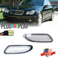 Clear White LED Side Marker Lights for Mercedes Benz W203 C-Class (2001–2007)