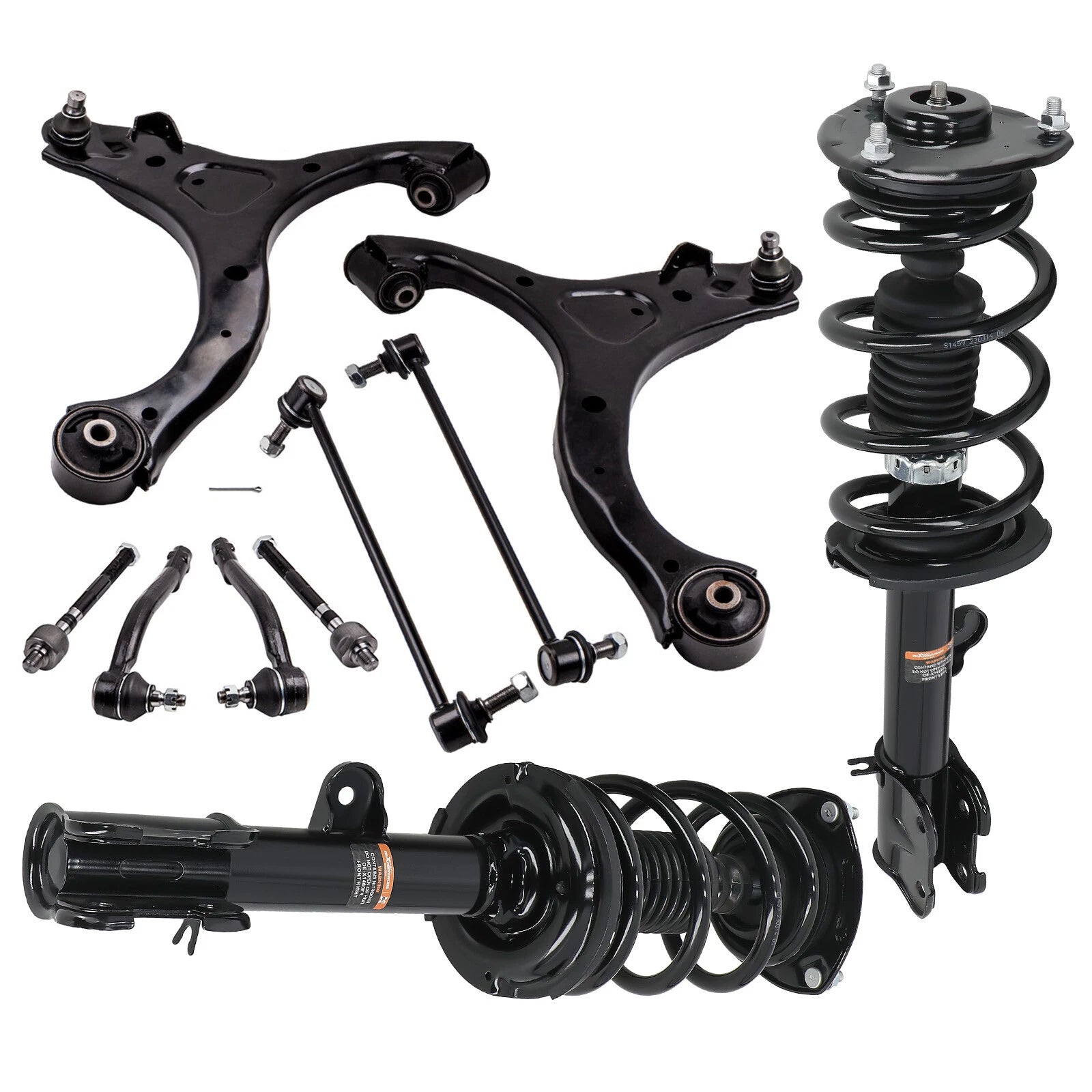 10PCS Suspension Kit Front Struts w/ Control Arms for Kia Sorento (2011–2013)