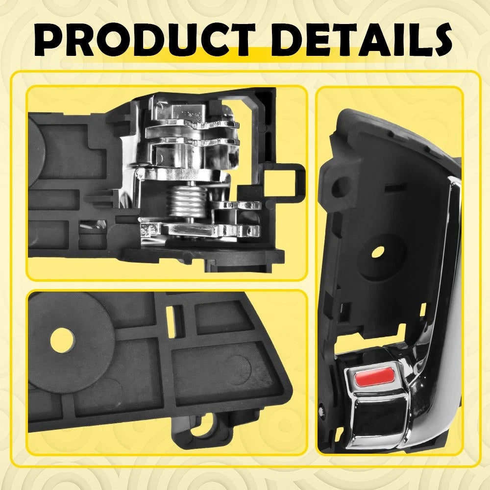 2PC Interior Front/Rear Door Handle Left Driver for Kia Sorento (2011–2015)