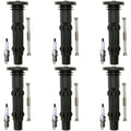Denso 6 Platinum TT Plugs & NGK Ignition Coil Boots Kit for Benz S350 (2000–2006)